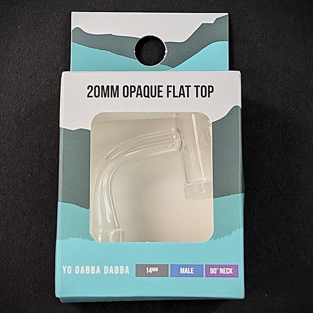 20mm Opaque Flat Top in box