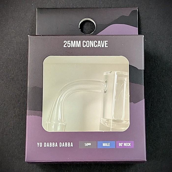 25mm Quartz Concave Nail in box