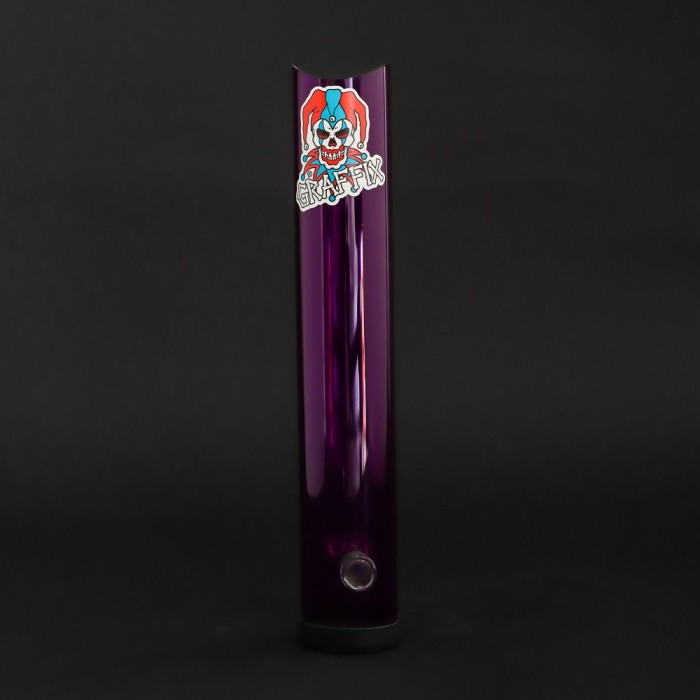 Graffix Acrylic Steam Roller Water Pipe - 12 inch