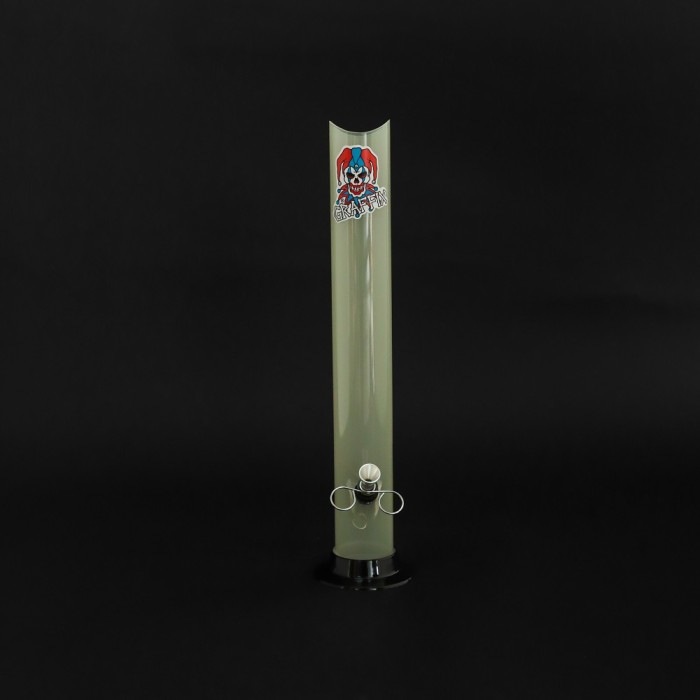Graffix Acrylic Straght Water Pipe - 12 inch