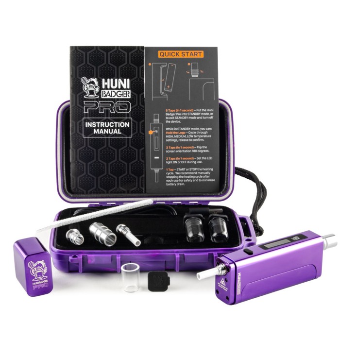 Huni Badger Pro - Amethyst Open Case