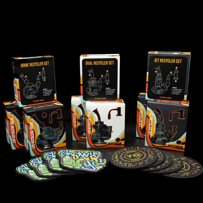 Yo Dabba Dabba Recycler Rig Set Package