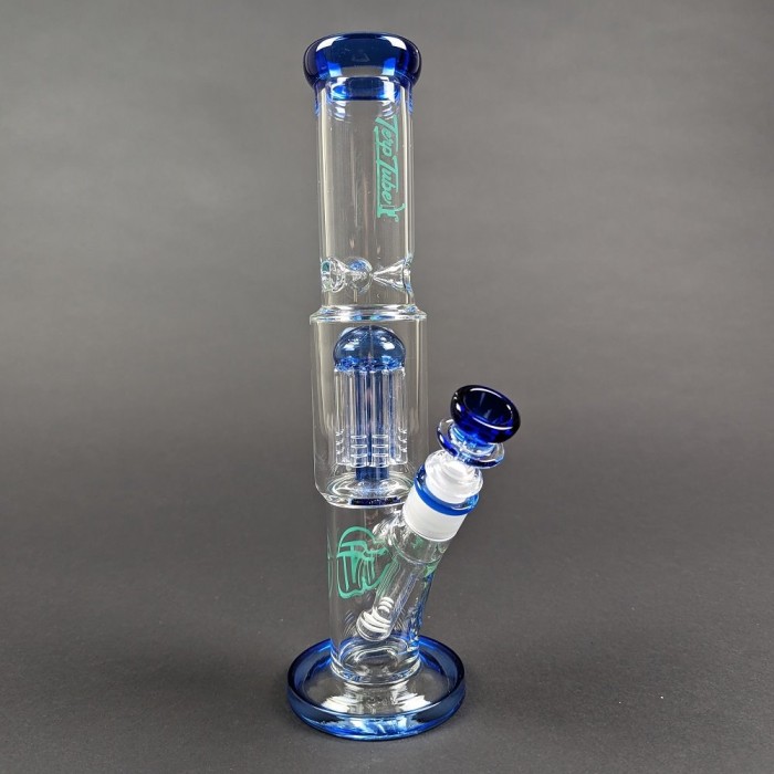 Straight Tree Perc Water Pipe Blue