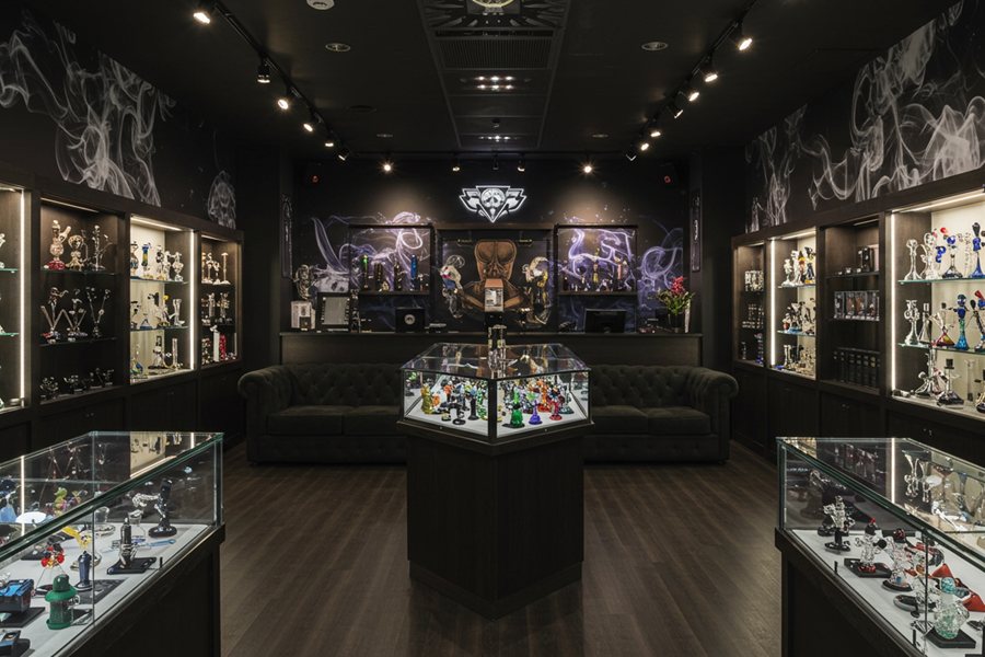Smoke Shop Interior With Lounge Area
